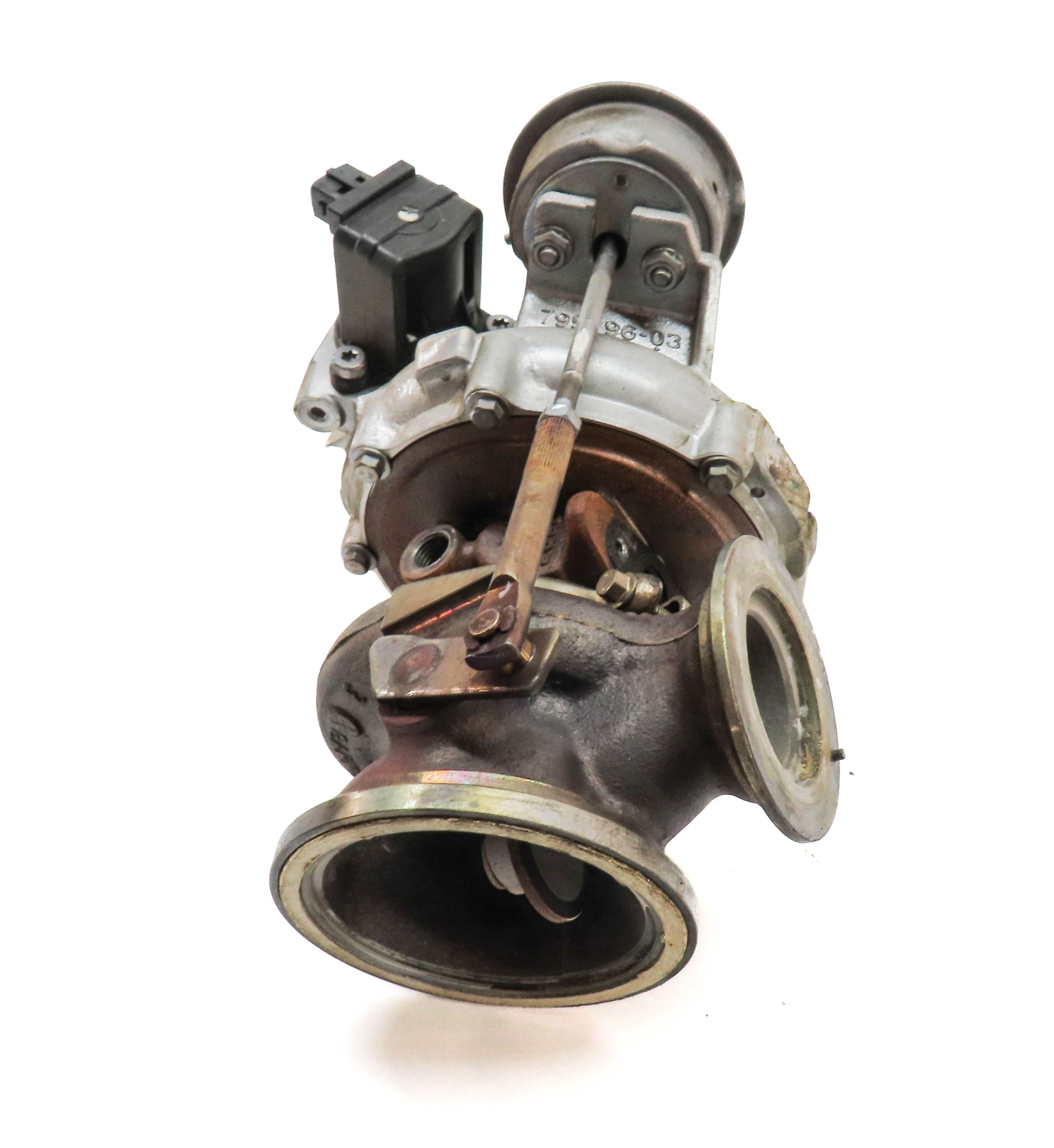 08-14 BMW 550i 750i X5 X6 (E70 E71 F01 F10) 4.4L N63 ENGINE LEFT TURBOCHARGER — exact item pictured